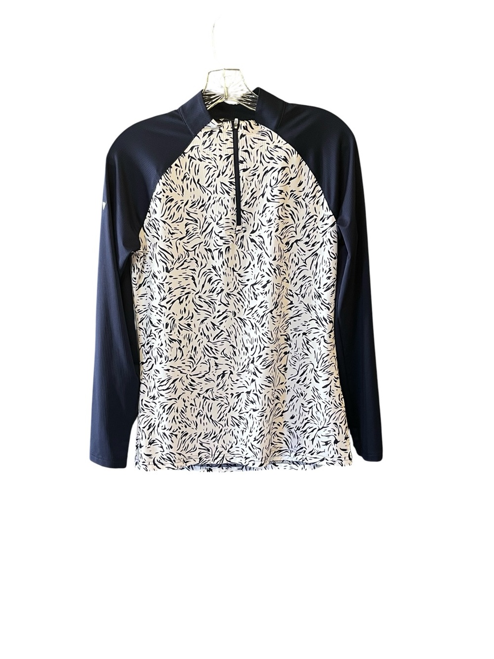 Levelwear Women’s S/P Abstract Print 1/4 Zip Pullover Golf Athletic Top